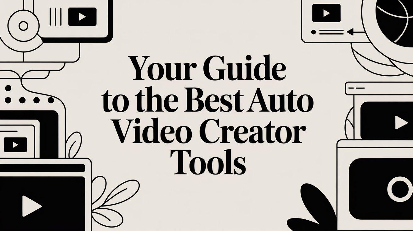 Your Guide to the Best Auto Video Creator Tools