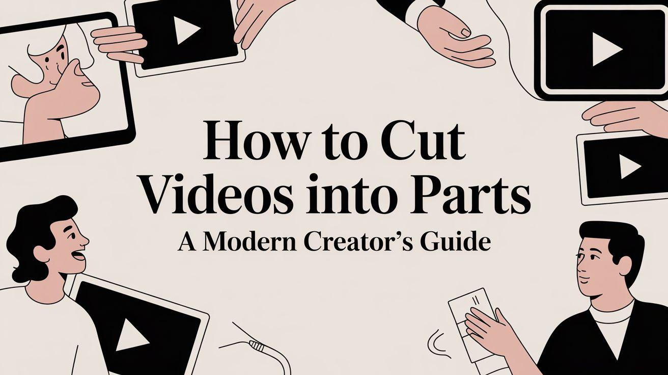 A Modern Creator's Guide on How to Cut Videos Into Parts